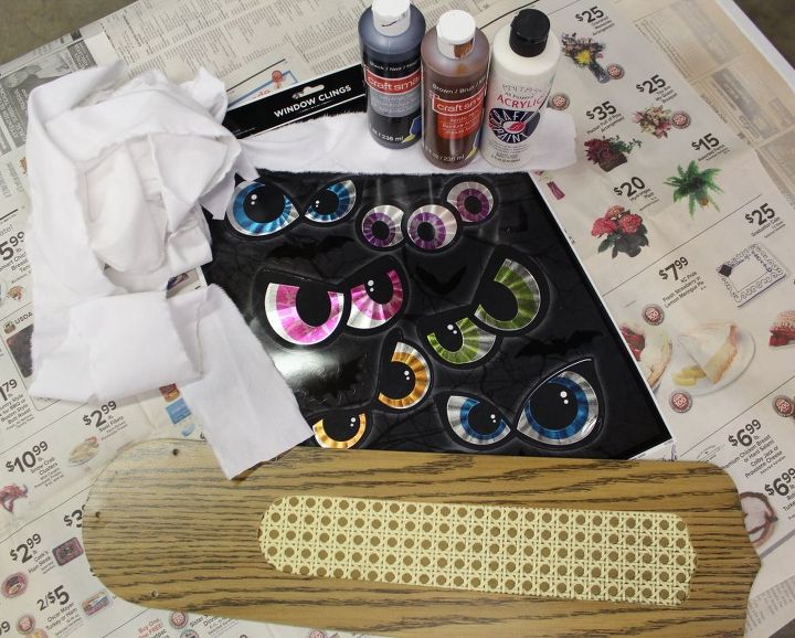 Make A Halloween Mummy From A Ceiling Fan Blade Hometalk