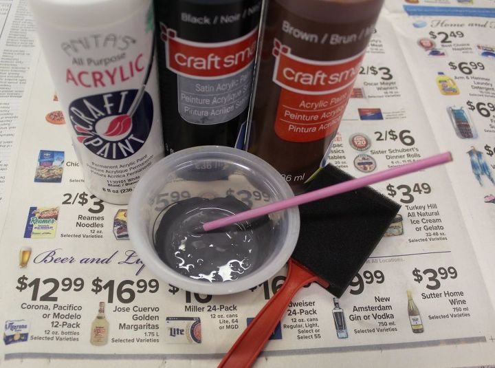 make a halloween mummy from a ceiling fan blade, halloween decorations, repurposing upcycling, seasonal holiday decor, wall decor, Make grey paint