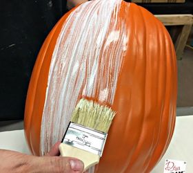 how to white wash a faux pumpkin, how to, seasonal holiday decor