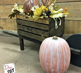 how to white wash a faux pumpkin, how to, seasonal holiday decor