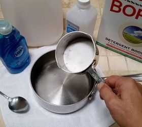 easy grout cleaner and swiffer hack for under 8, Start by Adding Borax to the Water