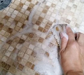 easy grout cleaner and swiffer hack for under 8, A Good Scrubbing is all Your Grout Needs