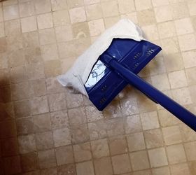 easy grout cleaner and swiffer hack for under 8, You Got It Mopping Comes After Scrubbing