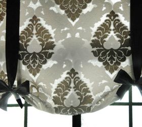 s 15 window curtain ideas for under 15, home decor, window treatments, Create elegant tie up shades with ribbon