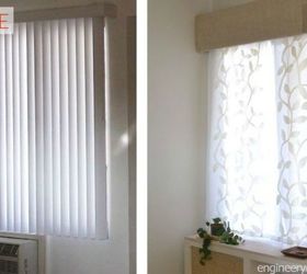 s 15 window curtain ideas for under 15, home decor, window treatments, Replace your sliding blinds with a curtain
