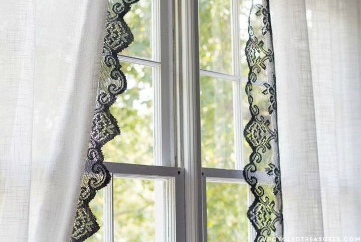 s 15 window curtain ideas for under 15, home decor, window treatments, Add a romantic touch with lace