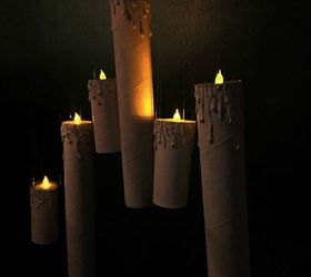 s grab toilet paper for these halloween ideas, bathroom ideas, halloween decorations, seasonal holiday decor, Turn them into floating candles
