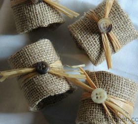s grab toilet paper for these halloween ideas, bathroom ideas, halloween decorations, seasonal holiday decor, Or wrap the rings in burlap