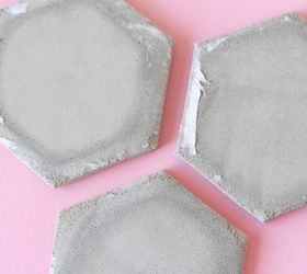 simple diy cement coasters, concrete masonry, crafts, dining room ideas, halloween decorations, home decor, home improvement, painted furniture