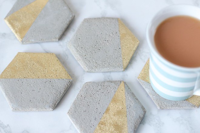 Make Your Own Cement Coasters | Hometalk
