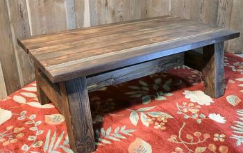 DIY- Mesa de centro rústica de madera de granero con pátina de madera Pioneer