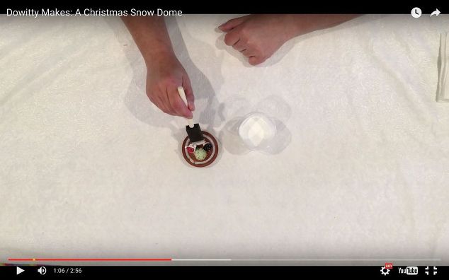 como fazer uma cpula de neve de natal personalizada