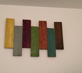 free wall art to make, crafts, finished project on the wall