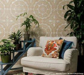 Budget- Friendly Designer Dream Home: How to Paint a Linen Fabric Wall Finish