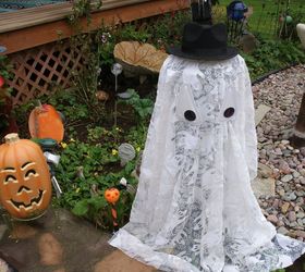 fantasma de halloween facil de hacer al aire libre