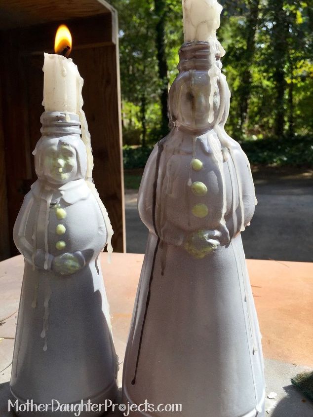 mrs butterworth ghosts, architecture, halloween decorations, home decor, painting, seasonal holiday decor
