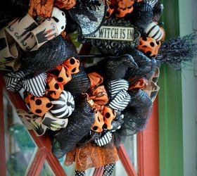 the witch is in diy halloween wreath, crafts, halloween decorations, seasonal holiday decor, wreaths