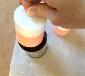 crayon dipped ombre candles, crafts, how to