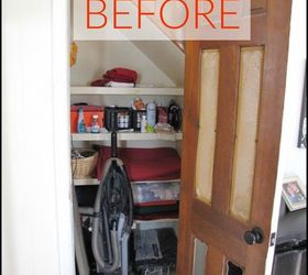 s your quick catalog of gorgeous closet makeover ideas, closet, Before An ugly little storage closet