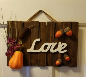 make a quick easy fall sign , crafts, flowers, seasonal holiday decor