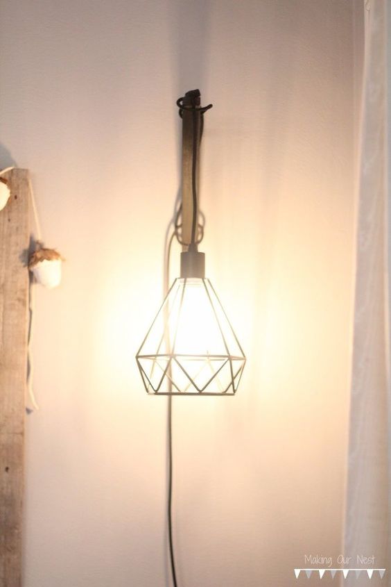 diy industrial sconce, bedroom ideas, chalkboard paint, crafts, home decor, lighting, painted furniture, pallet, woodworking projects
