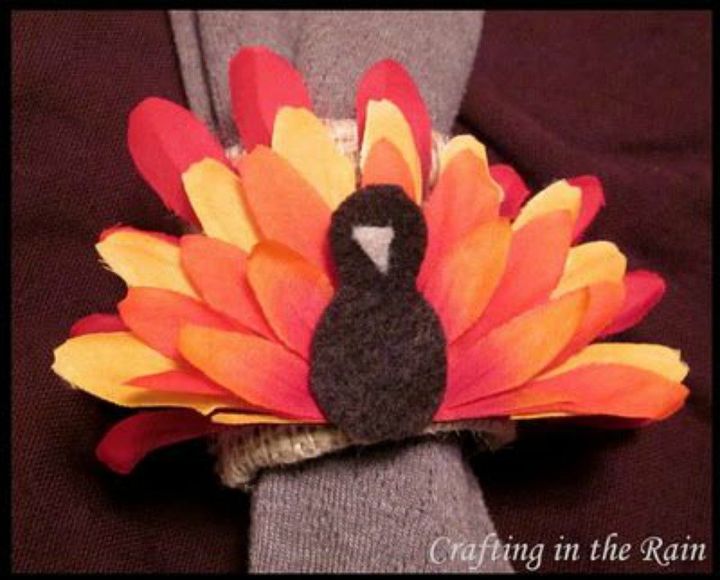 s why everyone is buying artificial flowers for the holidays, gardening, They can turn into turkey napkin holders