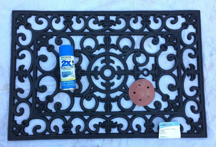 rubber door mat wall decor, doors, home decor, wall decor