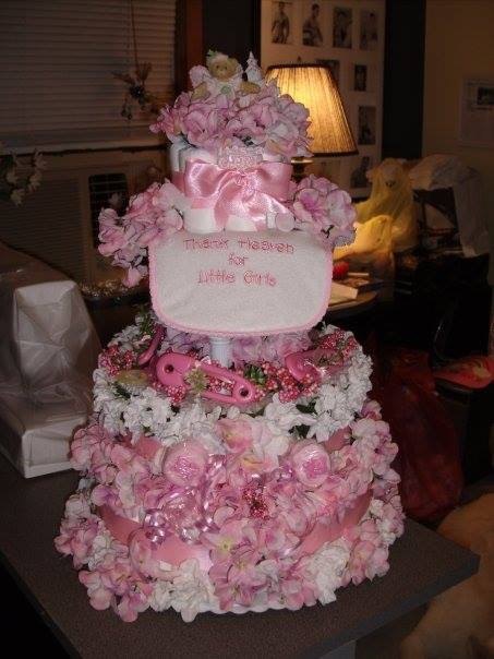 baby diaper cake, bedroom ideas, Girl cake