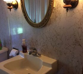 q does anyone have an idea of how i should redo my bathroom walls , bathroom ideas, cosmetic changes, home improvement