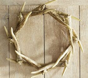 how to decorate a faux antler wreath for seasons throughout the year, crafts, how to, seasonal holiday decor, wreaths