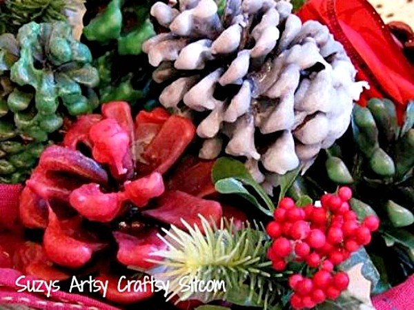 how to make wax covered pine cones , christmas decorations, crafts, gardening, home decor, how to, woodworking projects