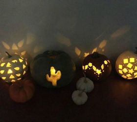 s 13 popular ways to decorate a pumpkin with little or no carving, Hammer in cookie cutters for perfect shapes