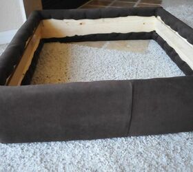 upholstered dog bed, pets, pets animals, woodworking projects