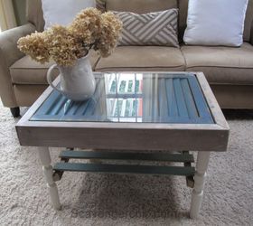 shutter and slats coffee table, curb appeal, painted furniture, repurposing upcycling, shabby chic, woodworking projects