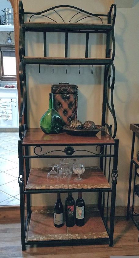 iron baker s rack from ugh to ah, painted furniture, repurposing upcycling