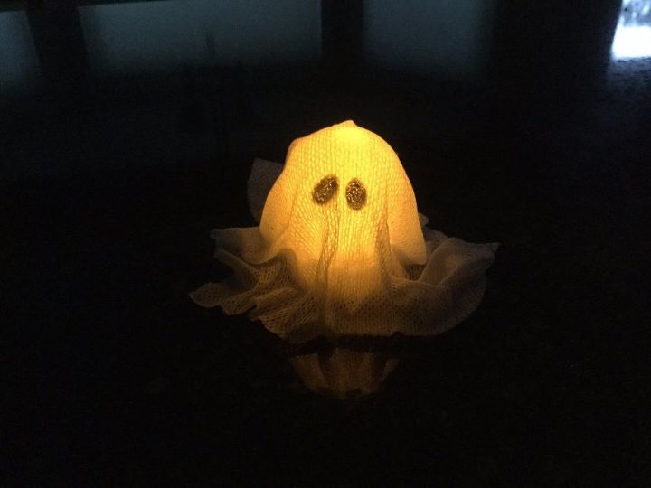 fcil manualidad de fantasmas iluminados de halloween 2 opciones