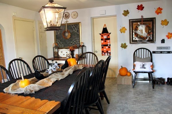 a semi spooky halloween home tour , crafts, halloween decorations, home decor, homesteading, seasonal holiday decor