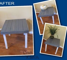 furniture makeover kids table to coastal table garbage to gorgeous, painted furniture, AFTER