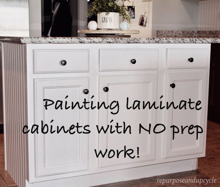 painting laminate cabinets with no prep work, kitchen cabinets, kitchen design