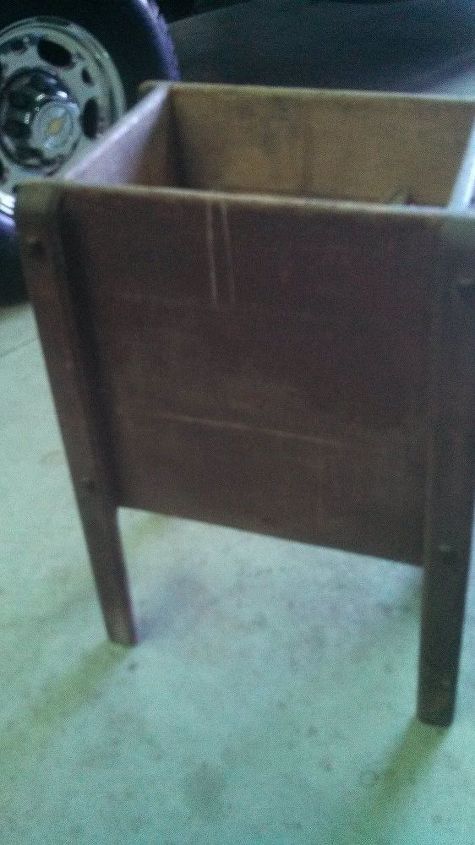 q can anyone identify this vintage wooden crank box , home decor, home decor id