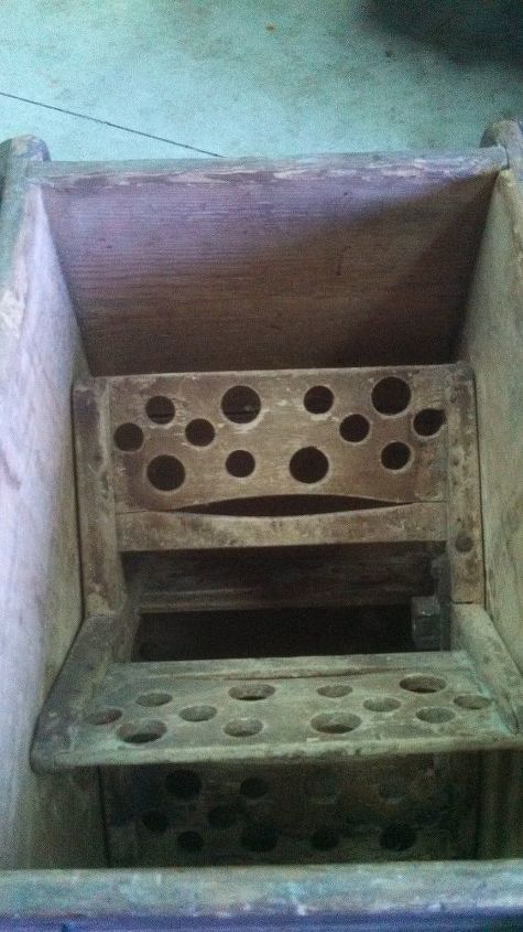 q can anyone identify this vintage wooden crank box , home decor, home decor id