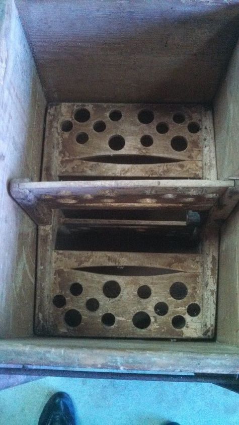 q can anyone identify this vintage wooden crank box , home decor, home decor id
