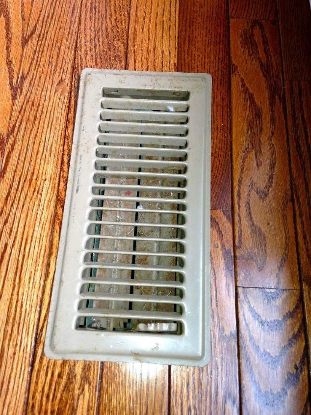 hide your ugly vent with these 7 brilliant ideas, The problem Old and dingy floor vents
