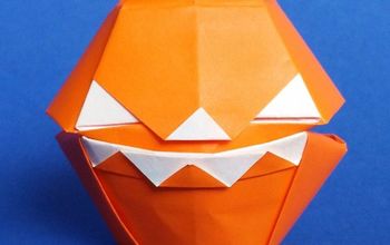 Make a Scary Halloween Origami Pumpkin / Paper Jack'O Lantern