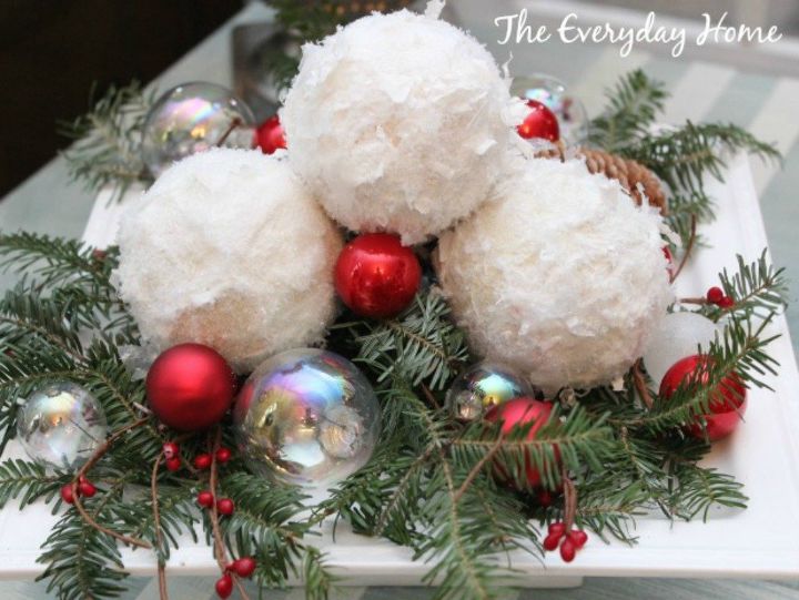 s you might rethink your tree when you see these breathtaking ornaments, christmas decorations, seasonal holiday decor, These fluffy ones that looks like snowballs