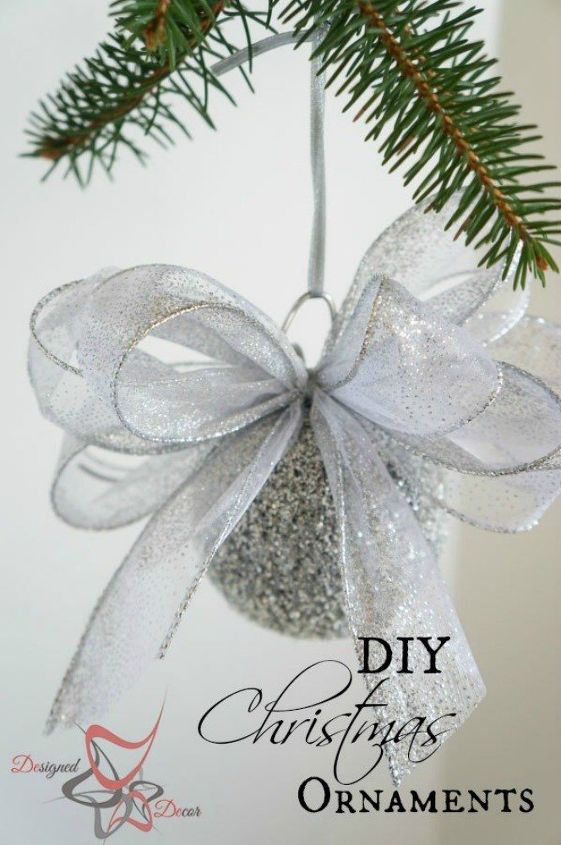 s you might rethink your tree when you see these breathtaking ornaments, christmas decorations, seasonal holiday decor, This sparkly one made from a styrofoam ball