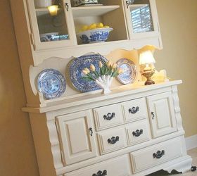 s 8 hutch makeovers we can t stop looking at, painted furniture, After An elegant white hutch