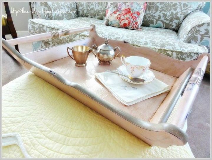 s i hate pink but these makeovers changed my mind , This elegant muted pink serving tray