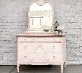s i hate pink but these makeovers changed my mind , This royal marbled pink dresser