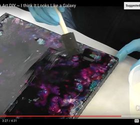 abstract resin art how to diy project, crafts, how to, wall decor
